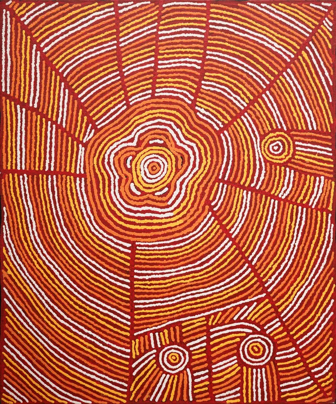 Artwork by Takariya Napaltjarri