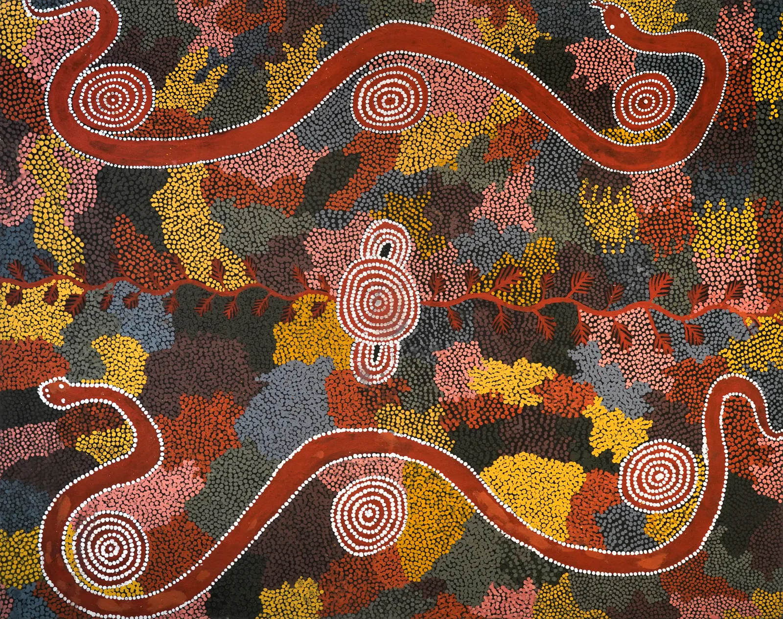 Men's Ceremony, 1988 by Kaapa Tjampitjinpa