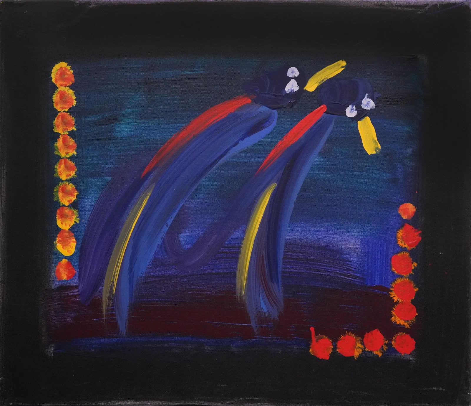 Coloured Parrots, 2002 by Heather (Anjolu) Umbagai