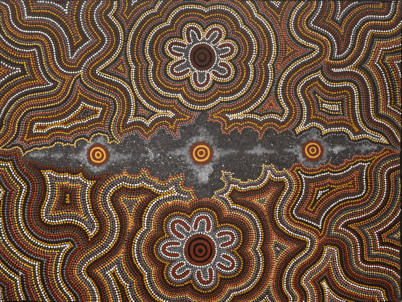 Seven Sisters Dreaming, 1995 by Mary Dixon Nungurrayi