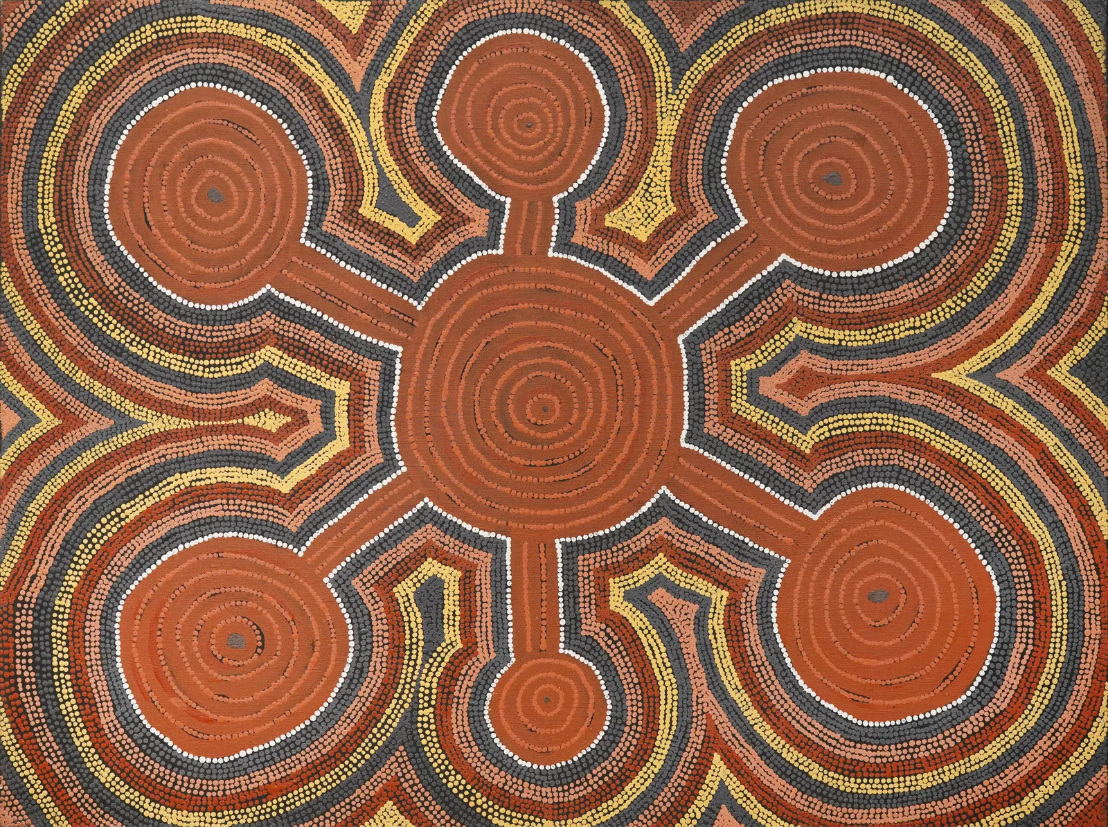 Tingari Cycle, 1994 by Freddy West Tjakamarra