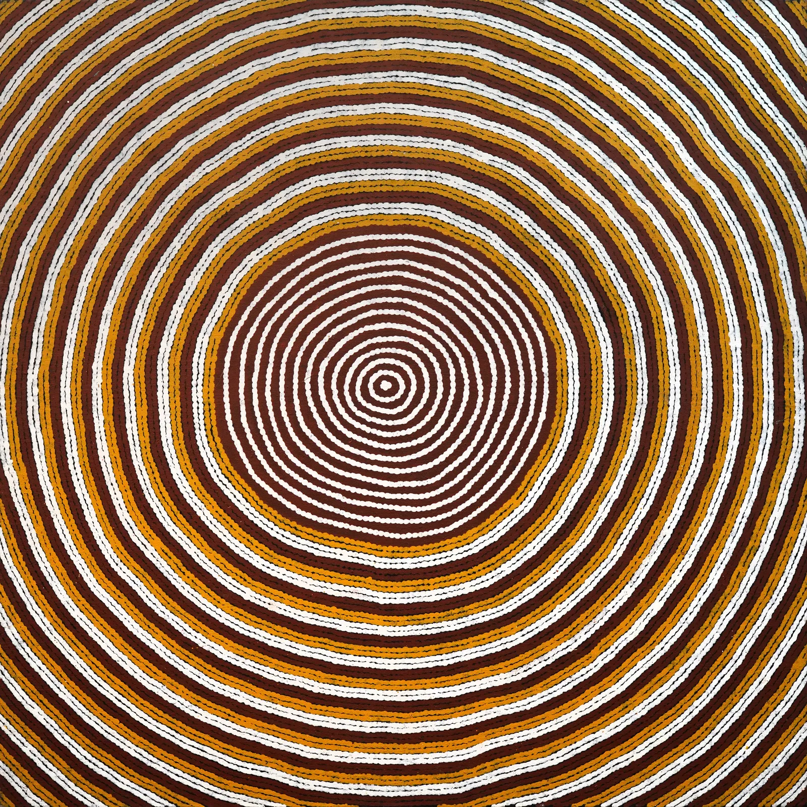 Moon Dreaming at Kiwirrkura, 1993 by George Yapa Tjangala