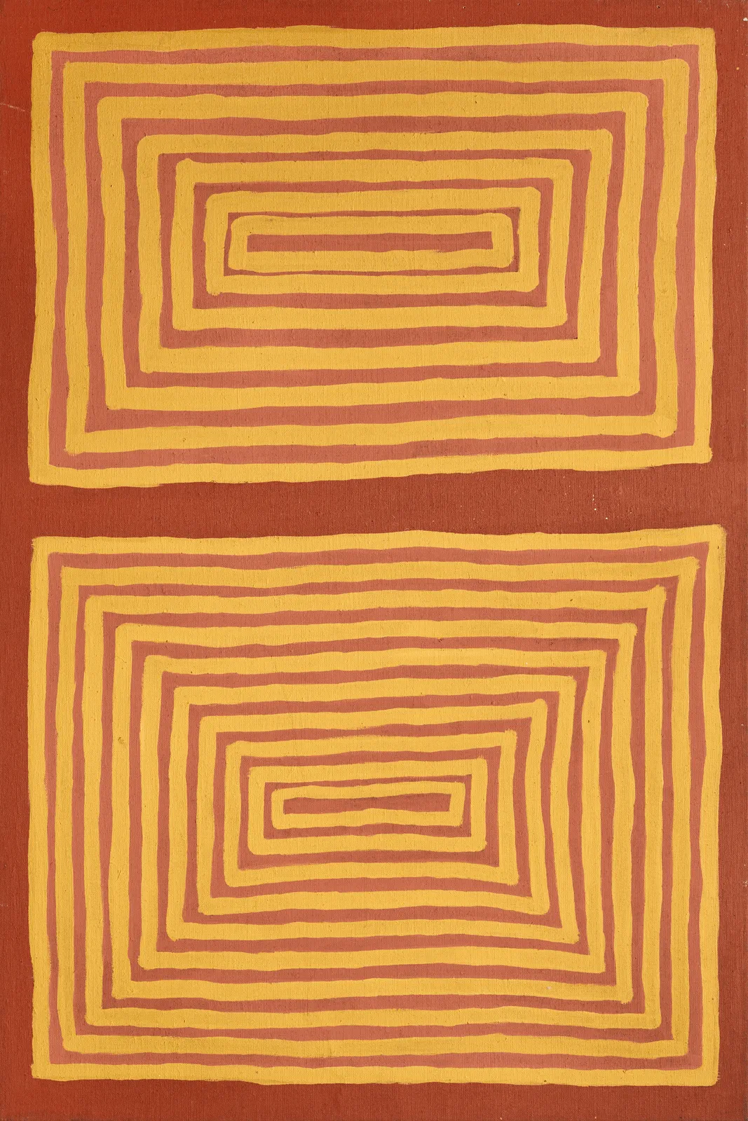 Body Paint Design Associated With Nyumanu, 1995 by Mick Namarari Tjapaltjarri