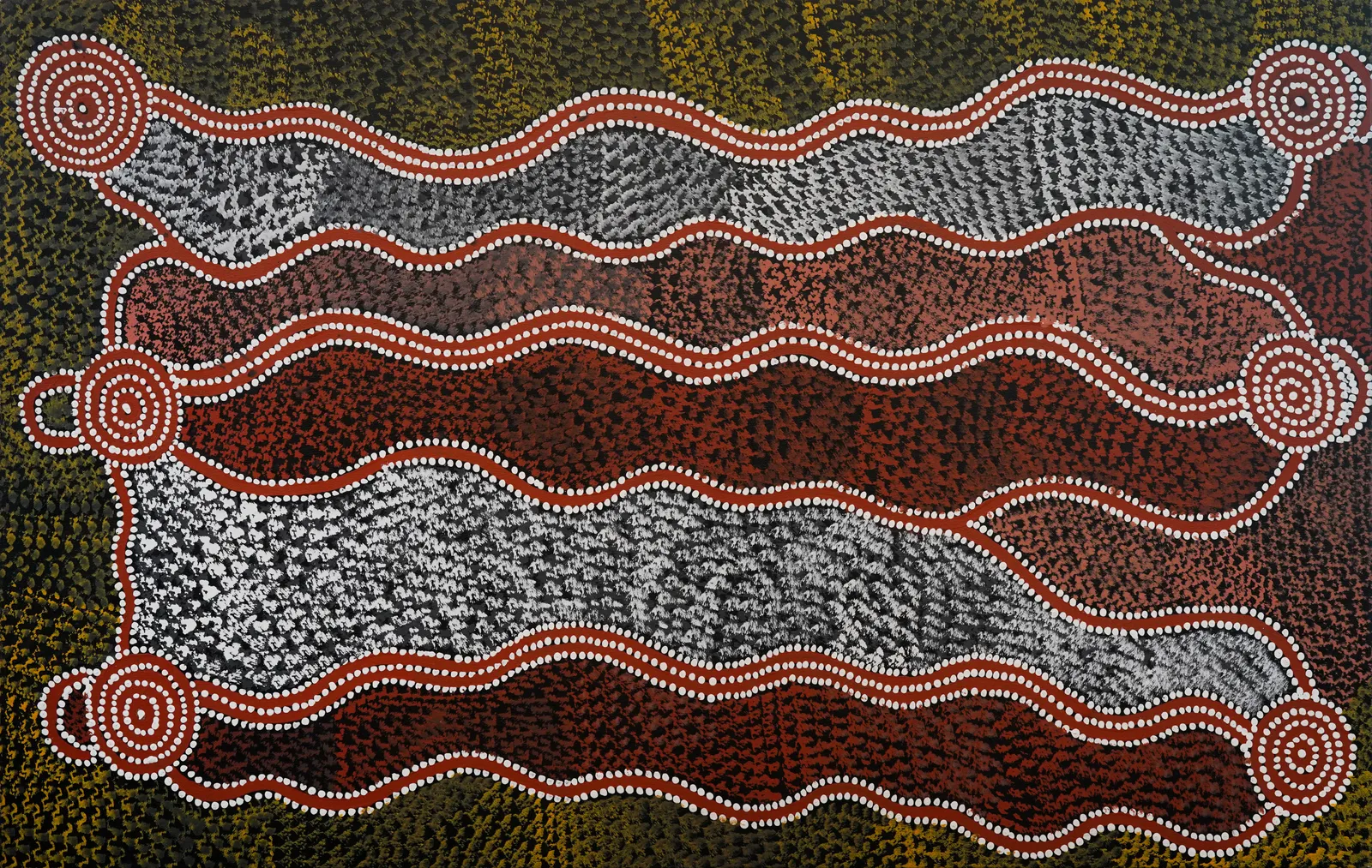Water Dreaming, 1994 by Dini Nolan Tjampitjinpa