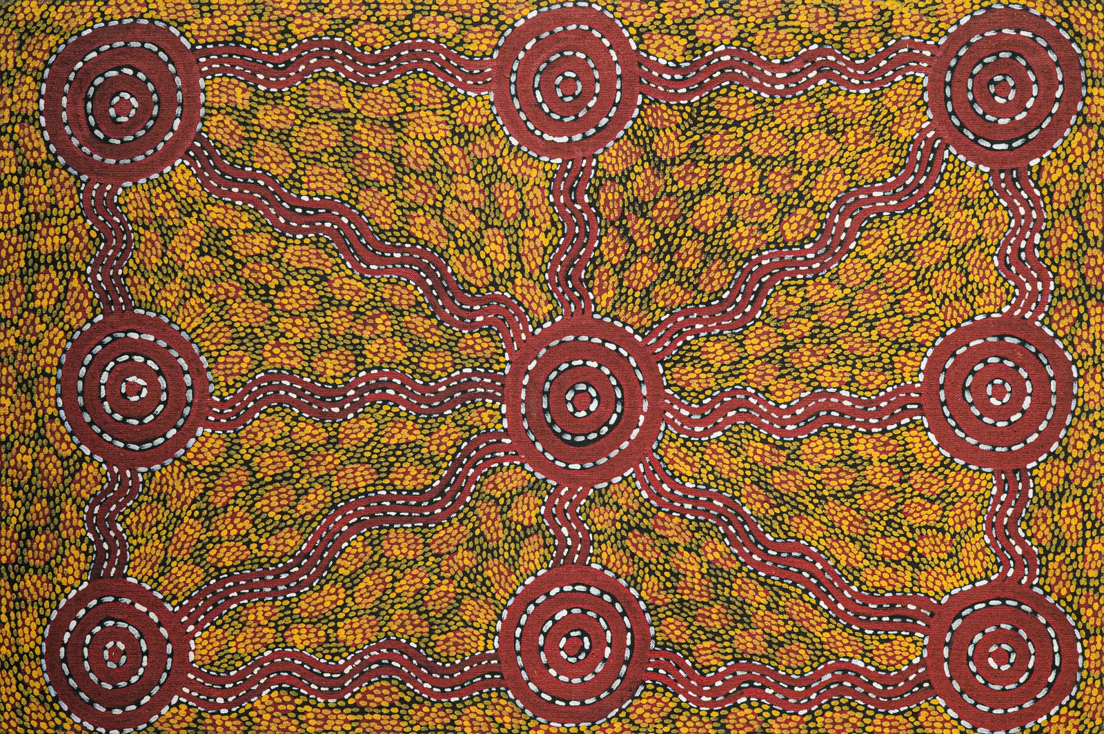 Tingari, 1999 by Dennis Warrangula Tjakamarra